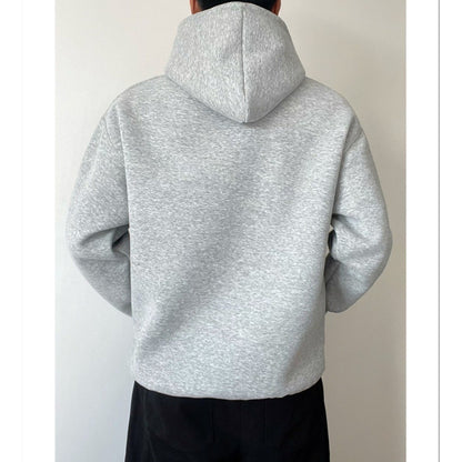 Pull à capuche de couleur unie