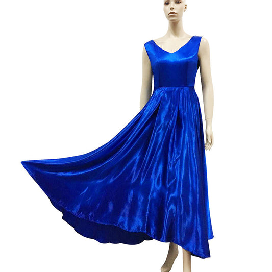 Robe de soirée à col en V profond, sans manches, dos nu, nœud