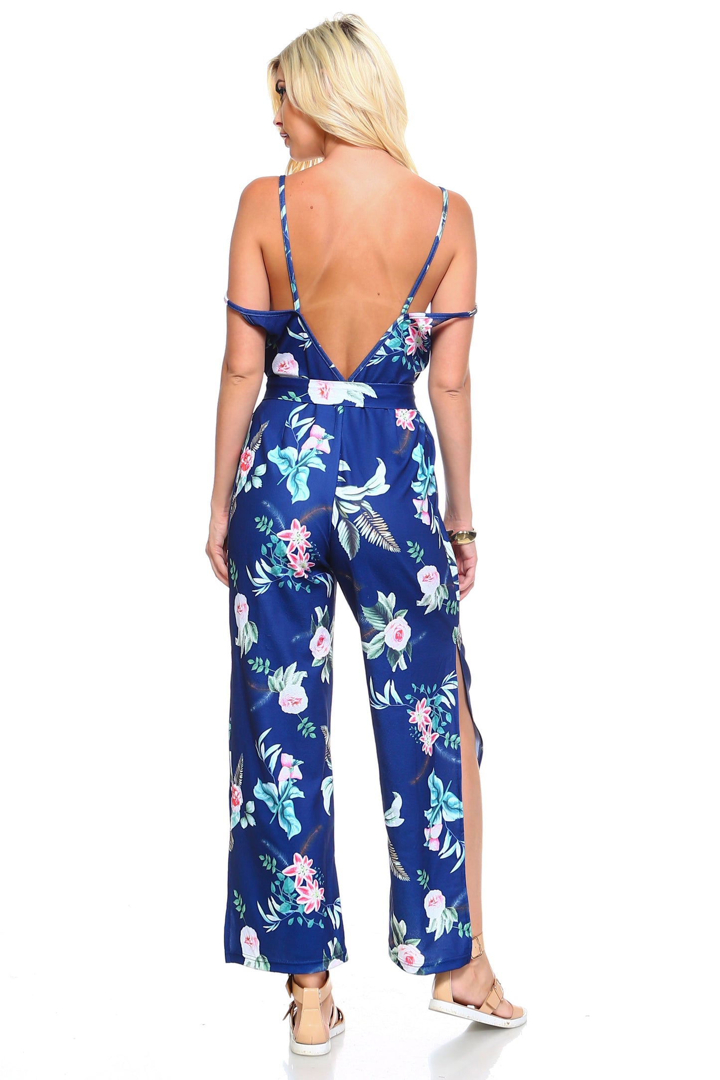 Combinaison débardeur à fleurs pour femme