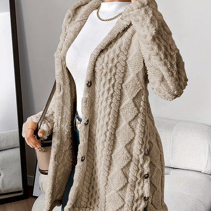 Manteau long à capuche