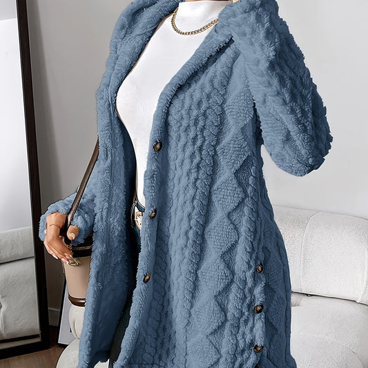 Manteau long à capuche