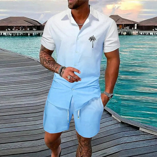 Ensemble short de plage décontracté pour homme, idéal pour l'été