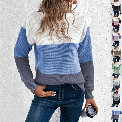 Pull tricoté à col rond