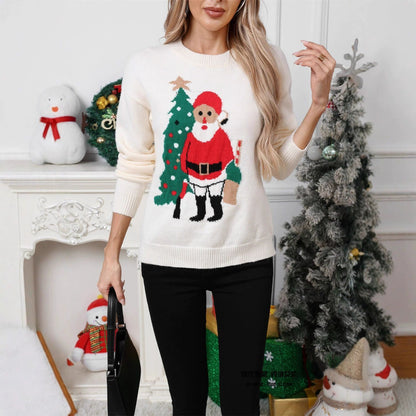 Pull décontracté motif Noël