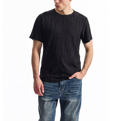 T-shirt à manches mi-longues amples