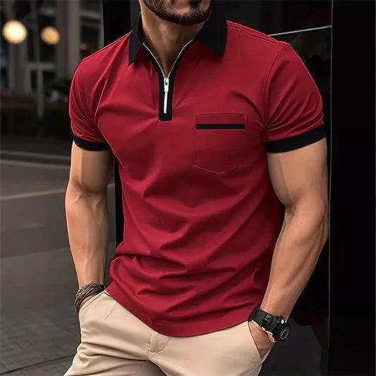 T-shirt décontracté à poche poitrine