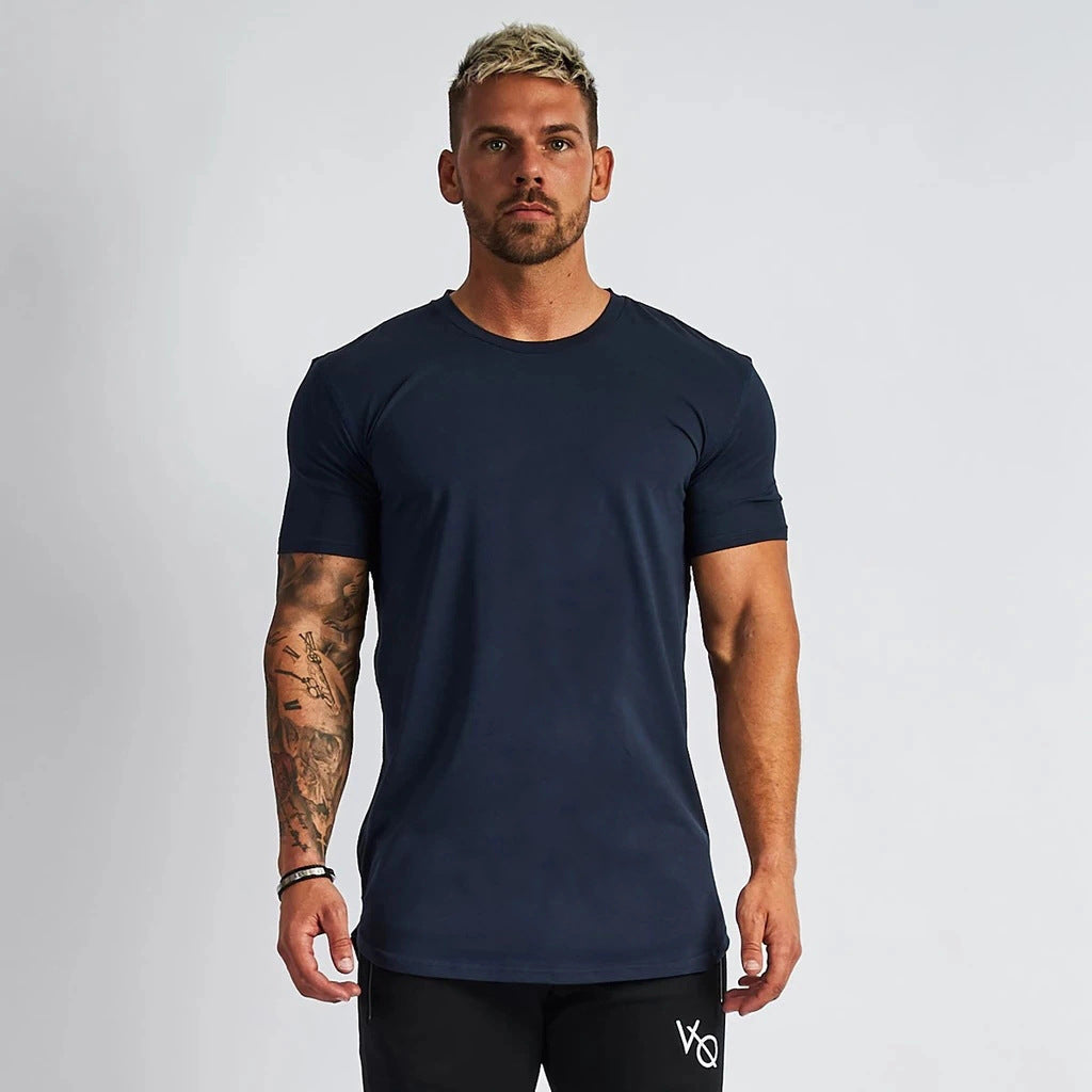 T-shirt léger à manches courtes, couleur unie
