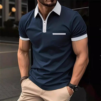 T-shirt décontracté à poche poitrine