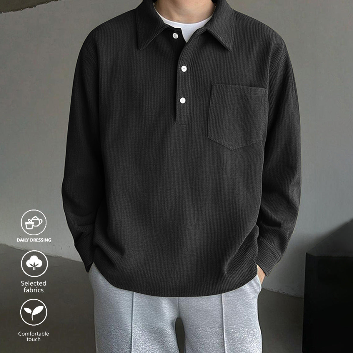 Chemise rétro décontractée