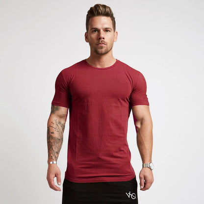 T-shirt léger à manches courtes, couleur unie