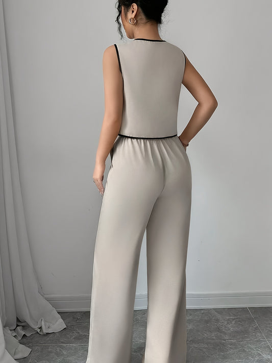 Costume chemise avec nœud papillon et pantalon large